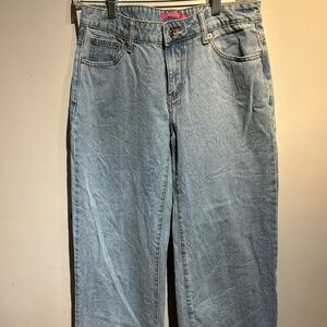 Edikted Light Blue Wide-Leg Jeans